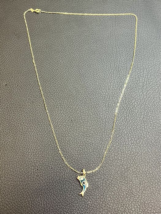 Златни обеци синджир ланче lanec obeci 585 gold zlatni