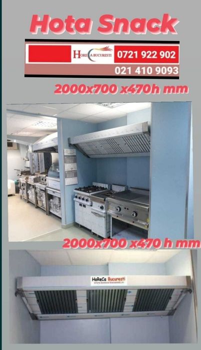 HOTA Inox Perete Centru/ FABRICA Horeca Bucuresti / HOTA Inox Cubica