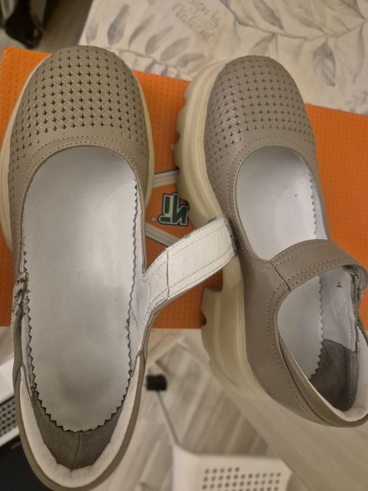 Туфли школьные кожаные, 34 размер