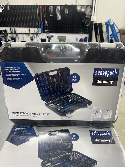 Комплект инструменти в куфар-тип Гедоре Scheppach -97 части