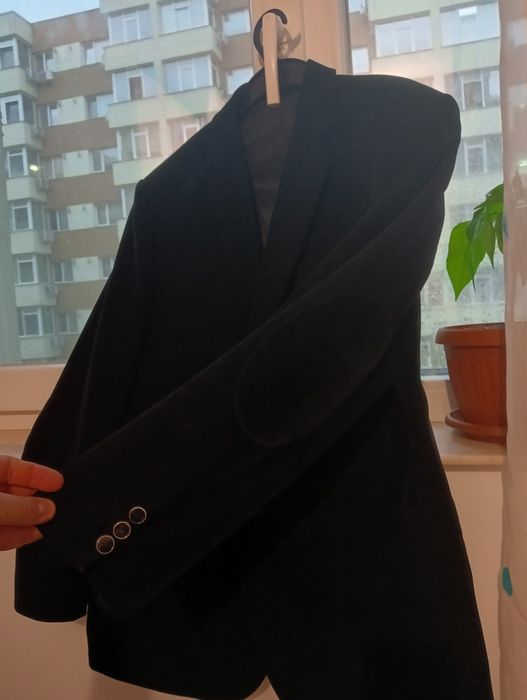 Sacou negru casual, marime 50.