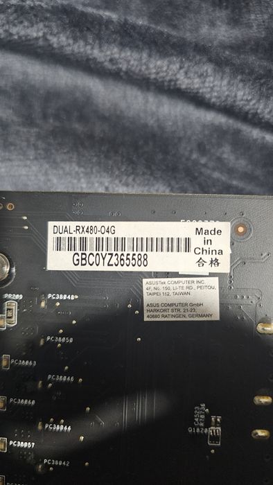 Видео карта Asus Rx 480 4gb