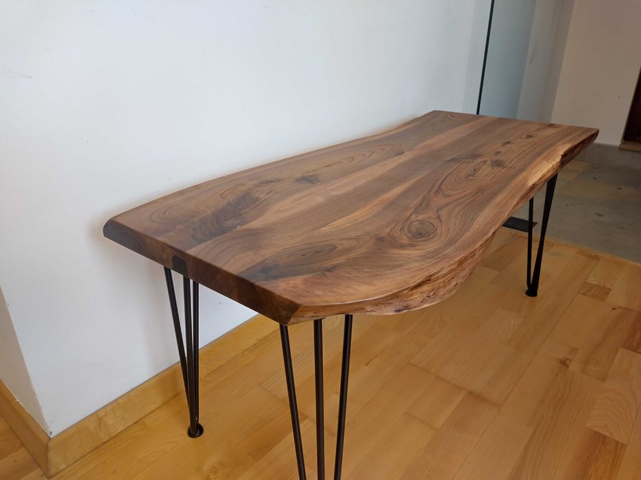 Lemn masiv de nuc/Măsuță cafea lemn de nuc