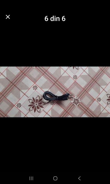 Vând cablu cu mufe stereo Aux Jac albastru sau negru. (nou)