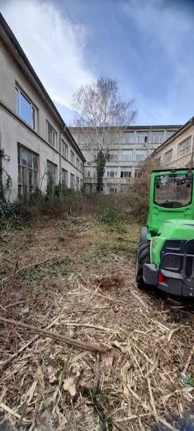 Почистване на парцели от растителност /дробилка и багер с мулчер/