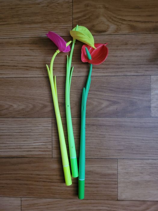 Ручки шариковые Цветы