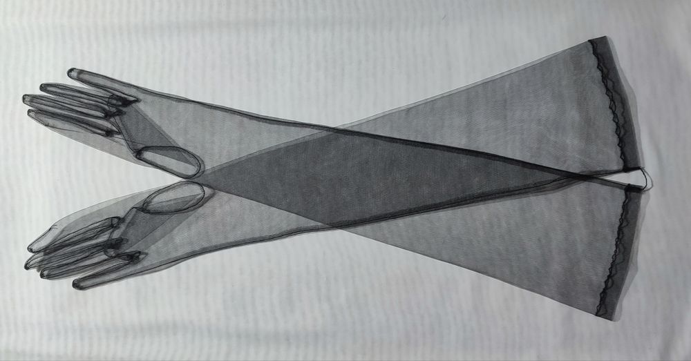 Перчатки женские. Длинные, вечерние.