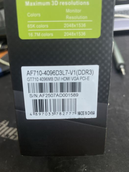 Продам  видеокарту   Gt710