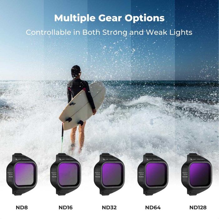 UV CPL ND4 ND8 ND16 Variable ND Филтри K&F Concept за DJI Mini 5 Pro