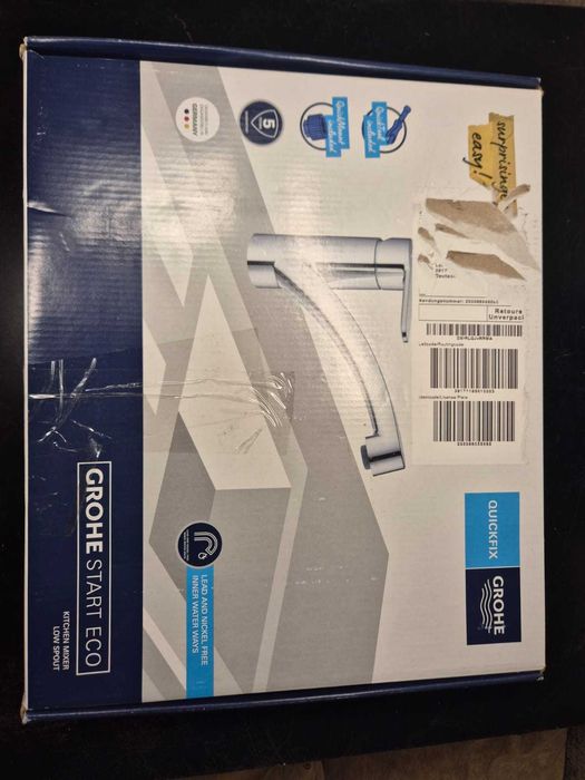 Baterie de bucătărie GROHE Start Eco 31685000 cu cioc plat