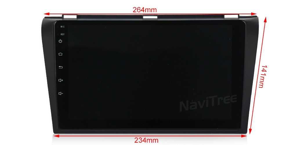 Навигация Двоен дин Мултимедия за Mazda 3 Android 2DIN 1 2 BK Мазда 3