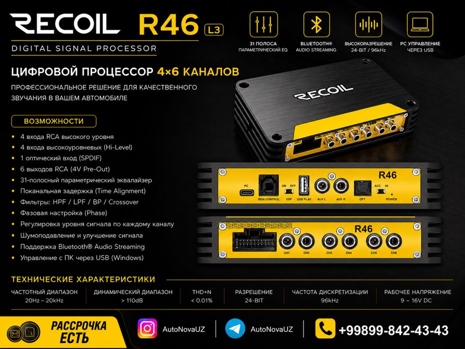 Nasiya | DSP Recoil Audio R46 L3 4x6 Naqd Nasiya by Teyes