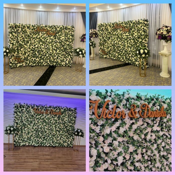 Panou floral,photo corner,aranjamente,tort shoturi,video360,cristelnit