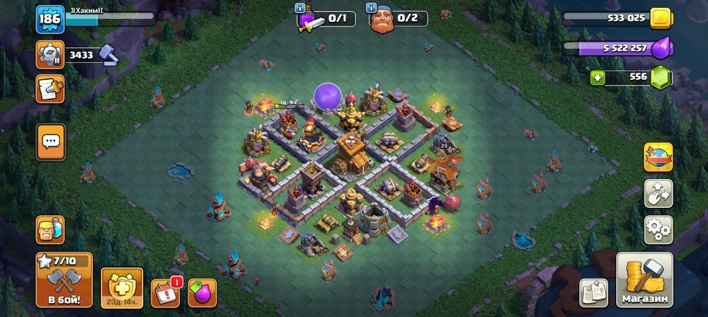 Продам клэш акк SUPERCELL