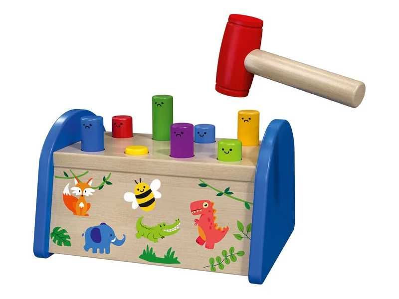 НОВИ! Дървен чук с наковалня с повдигащ механизъм