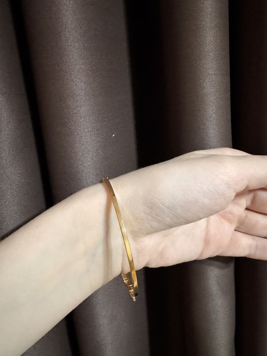 Bratara fixa(bangle) aur 14k cu zirconiu