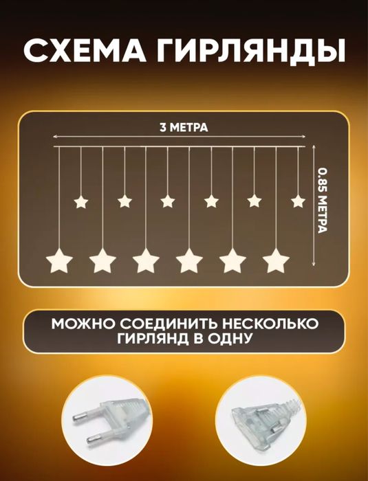 Гирлянда звезды новая