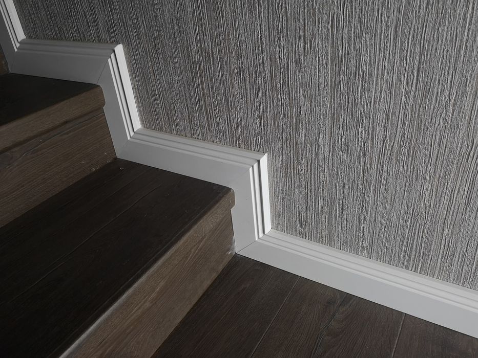 Plinta MDF alba 80mm