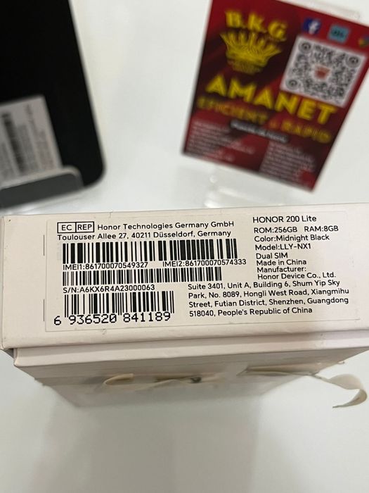 Honor 200 Lite 256gb Amanet BKG