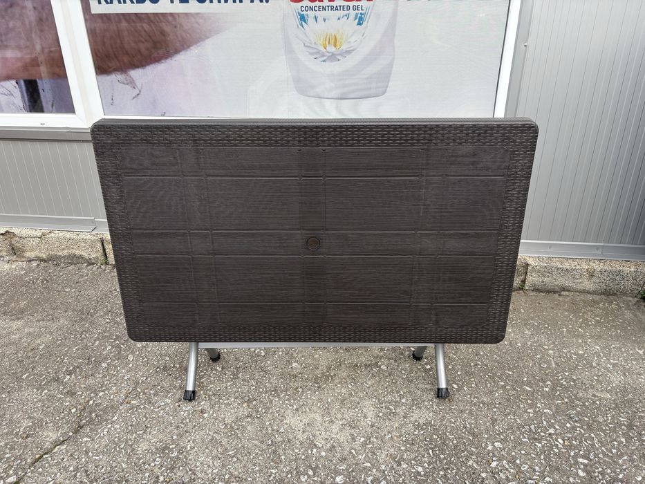 Пластмасови градински маси ратан 120х70см