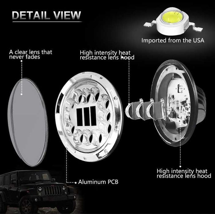 Set Faruri JEEP WRANGLER JK 2007-2017 Nissan Patrol “DARK”