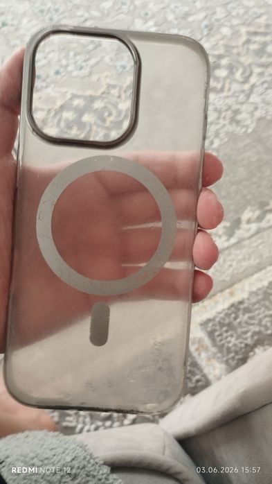 Чехол magsafe для айфон 16 про есть потёртости