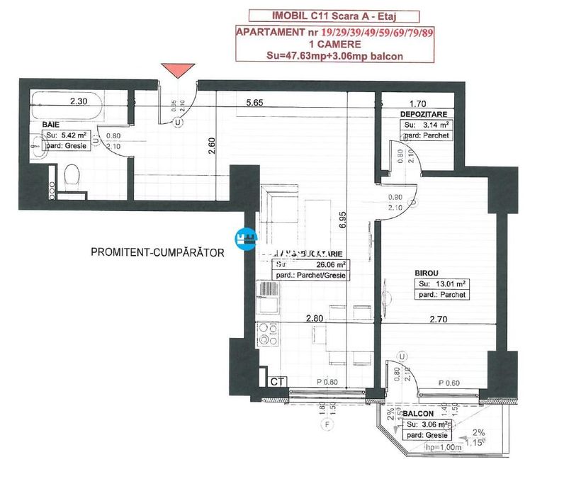 Apartament Nou 2 camere ROYAL TOWN COPOU(view superb, finalizat)