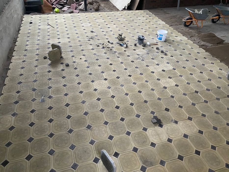 Укладка брусчатки