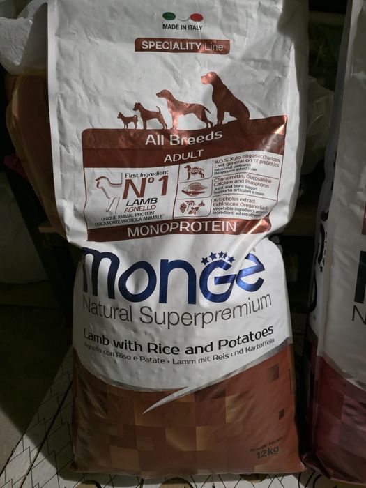 Корм Monge Ягненок для собак