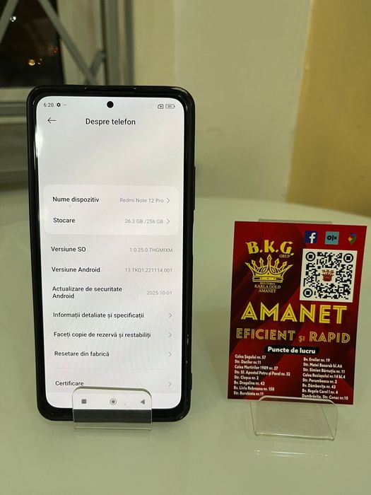 Redmi Note 12 Pro 256gb Amanet BKG