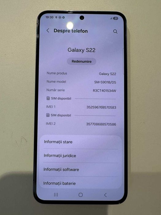 Samsung Galaxy S22 5G ( AG50 Galata B7369 ) Garantie 2 ani!