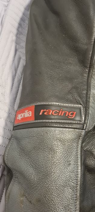 Яке за Мотор Априлия Aprilia Естествена Кожа Черно