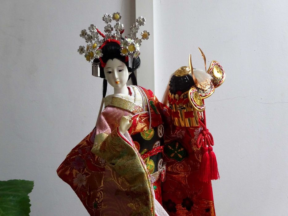 Gheisa japoneza Mare, cu casca si armura Vikinga - veche si deosebita