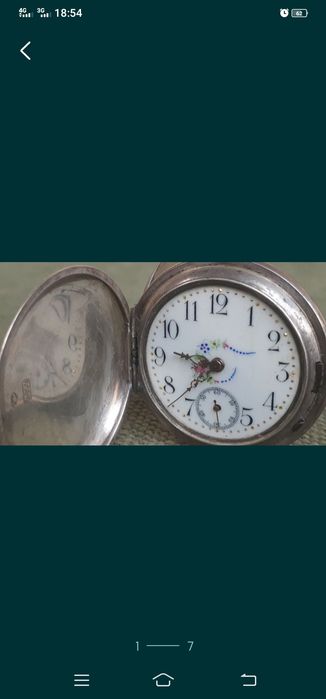 Часы антикварные позолоченные и серебряные