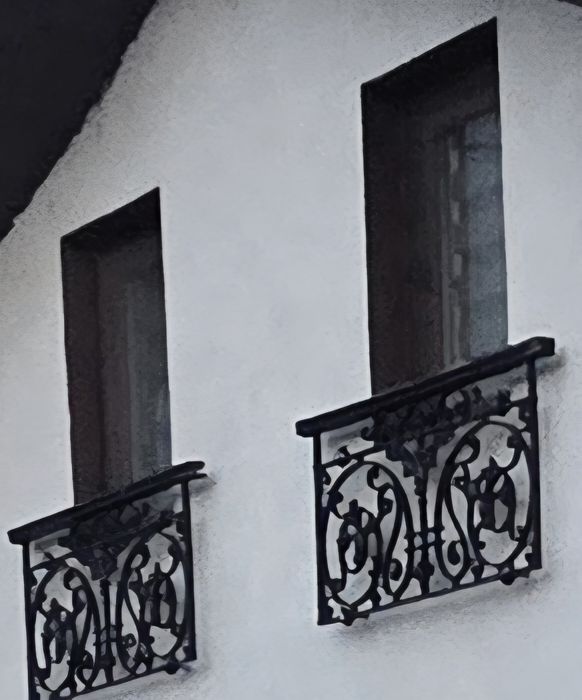 Vand balustrada fonta  pentru geamuri/fatada