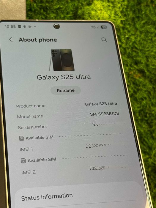 Samsung S25 Ultra Titanium Black 512GB 100% Baterie #101