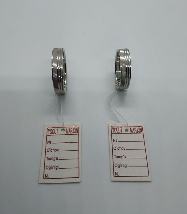 Мужские Обручальные из Серебро, Kumush Uzuklar, 925 proba Kumush Uzuk