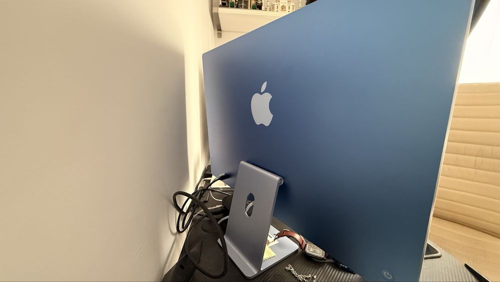 iMac 24” M4, 256gb, 16gb, blue 2 ani garantie