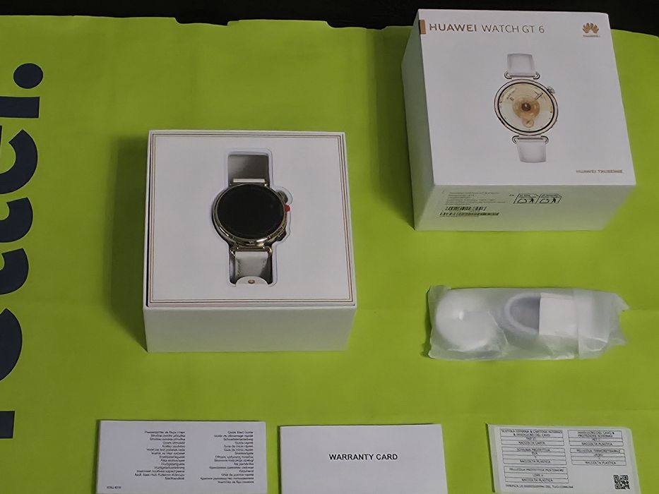 ЧИСТО НОВ 41mm Huawei watch GT6 | GT 6 Гаранция Yettel 2028 White