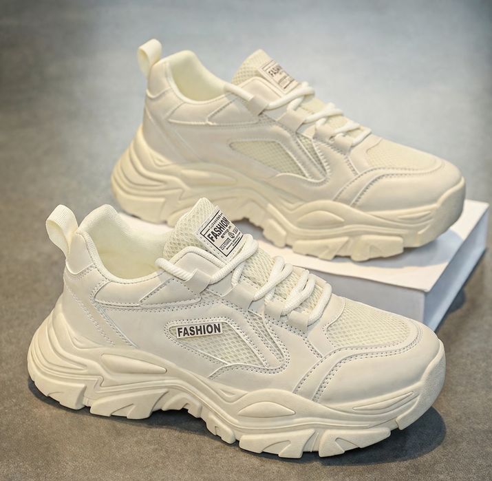 Кроссовки FASHION бежевые