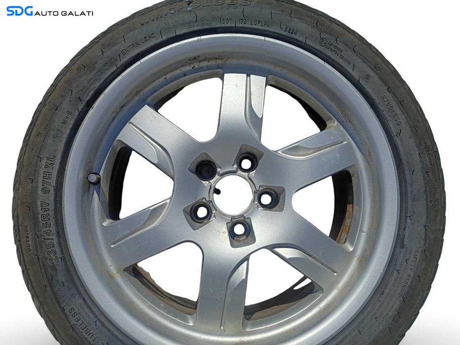 Set 4 Jante Janta Roata Roti Aluminiu 235 45 17 R17 Seat Toledo 3 2004 - 2013 (8T0601025B 7.5Jx17 ET28 + Distantiere) [JNT0012]