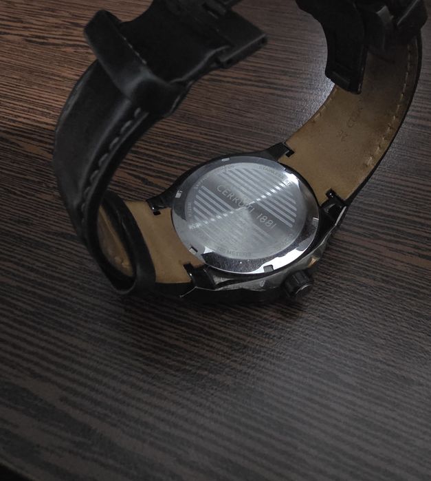 Ceas CERRUTI Razzuolo Black Leather Strap