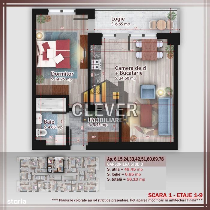Apartament 2 camere Premium | Comision 0 | Metrou Teclu reducere parca