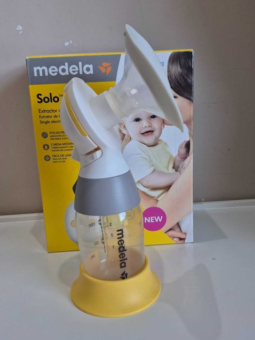 Единична двуфазна електрическа помпа за кърма с шише и фуния Medela Solo