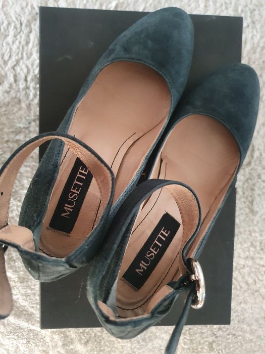 Pantofi Musette, piele naturala, marimea 35