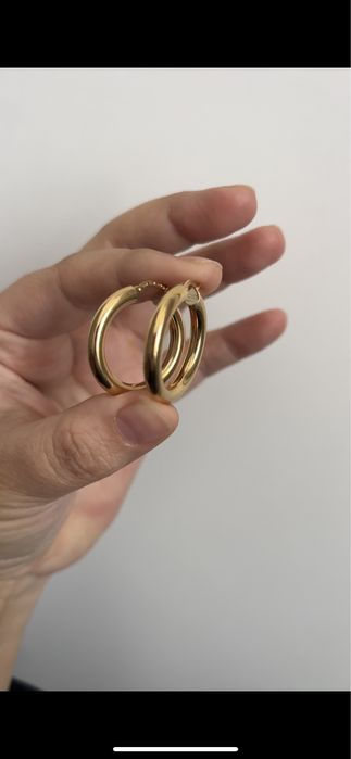 Золотые сережки 750 пробы