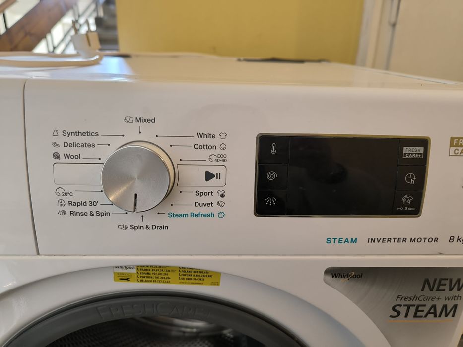 Пералня WHIRLPOOL FFB 8489 BV EE 8.0 kg, 1400 об/min, ИНВЕРТОРЕН МОТОР
