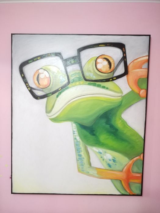 Tablou decorativ ulei vernisat