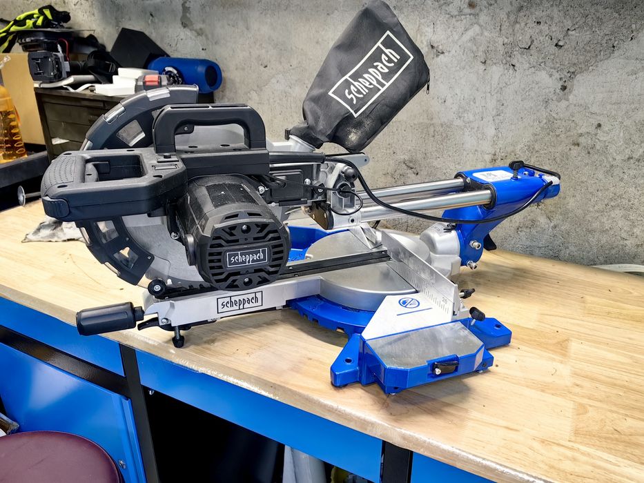 Потапящ циркуляр с изтегляне 2200W, 254мм Scheppach