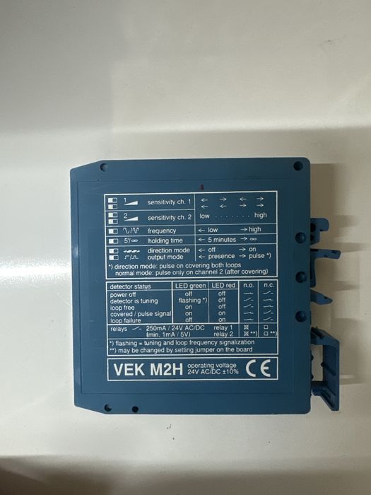 Magnetic Autocontrol Mid2E 800 Dual Channel Loop Detector Vek M2H